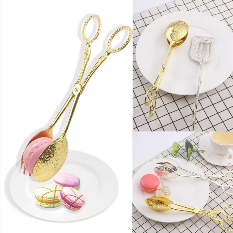 Zinc Food Snacks - Retro European-Style Gold-Plated Zinc Alloy Cake