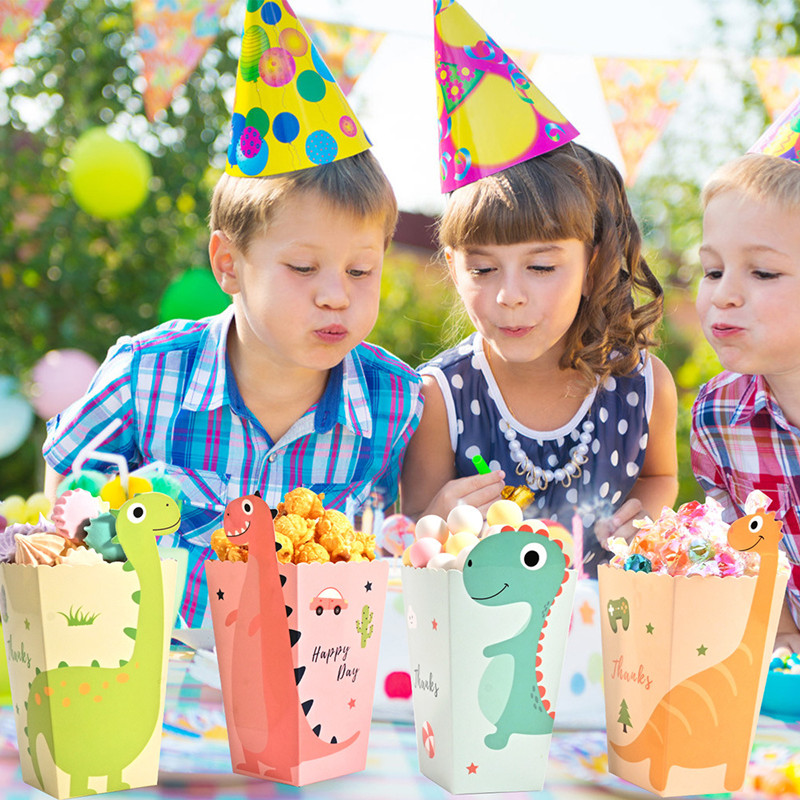 4Pcs Cartoon Dinosaur Boxes Di - Food Snacks For Kids ulasan dan harga