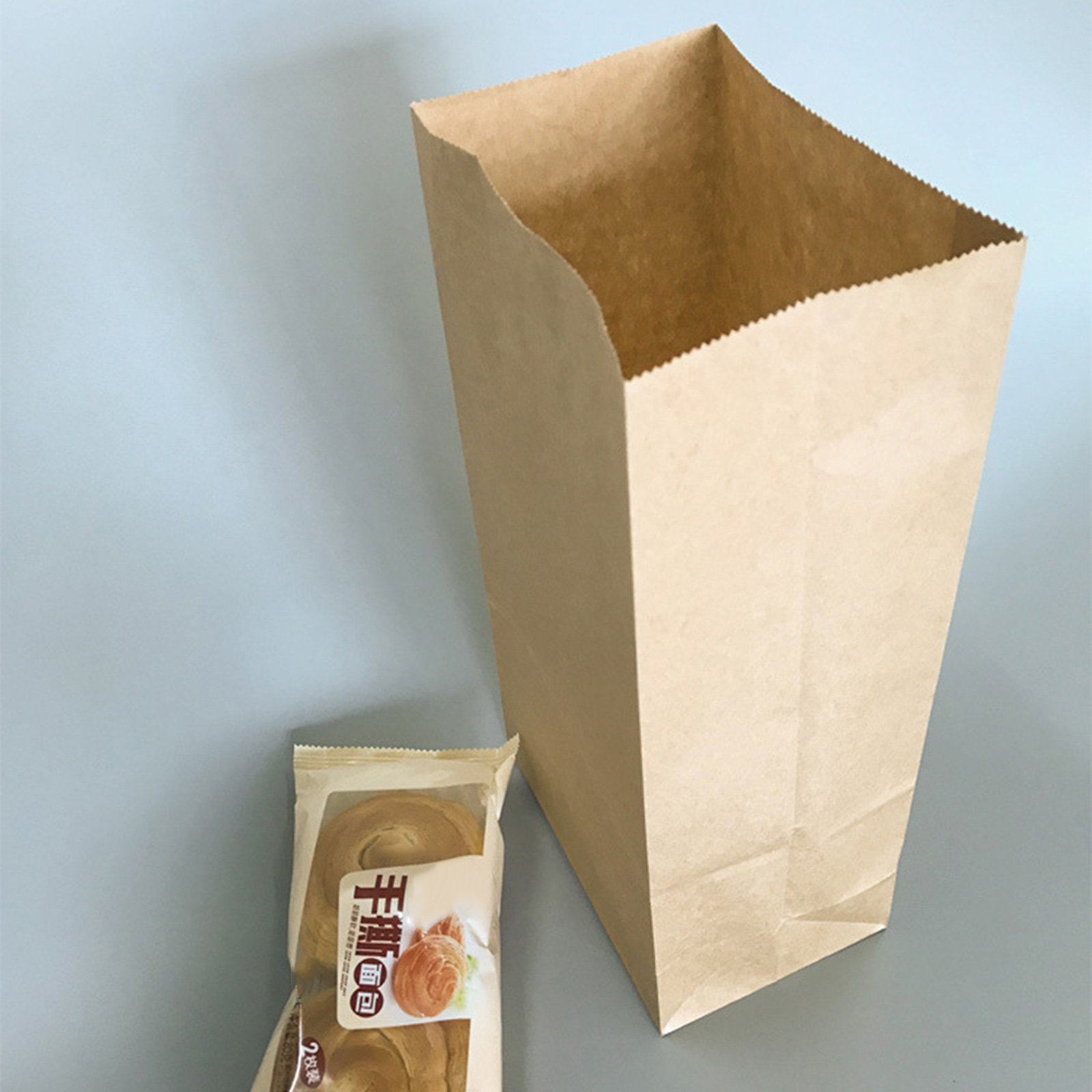 100pcs Kraft Paper Bag Small S - Food And Snacks ulasan dan harga
