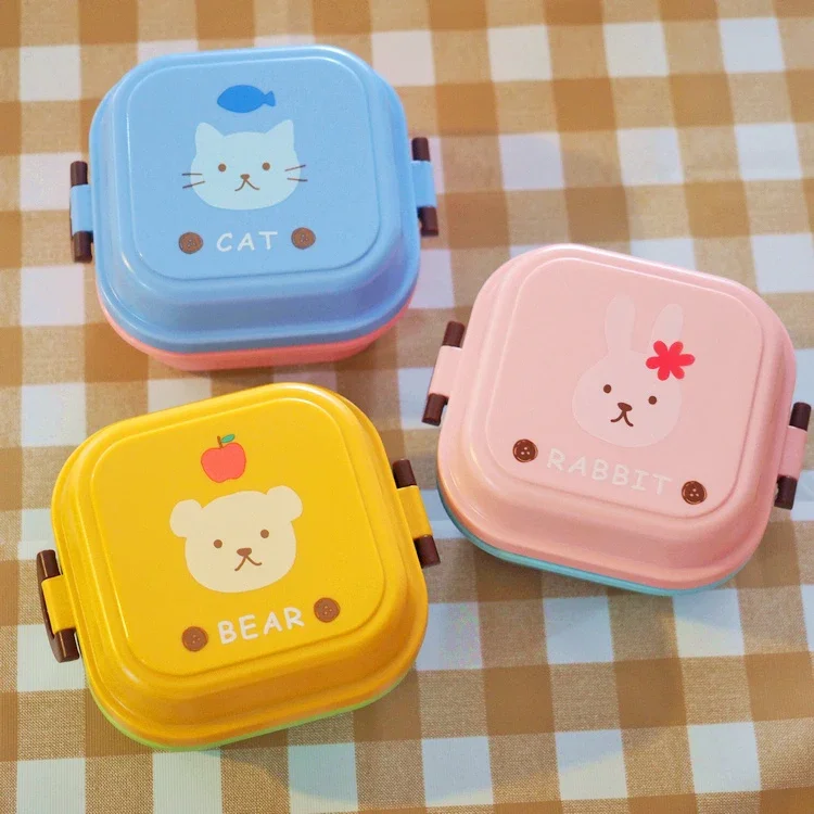 Cute Cartoon Kittyed Bento Lun - Food Snacks For Kids ulasan dan harga