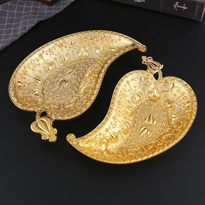 Creative Zinc Alloy Golden Lea - Zinc Food Snacks ulasan dan harga