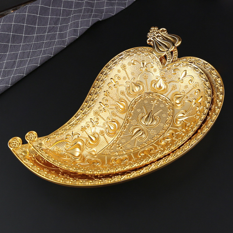 Creative Zinc Alloy Golden Lea - Zinc Food Snacks ulasan dan harga