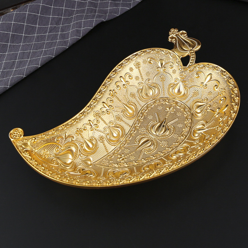 Creative Zinc Alloy Golden Lea - Zinc Food Snacks ulasan dan harga