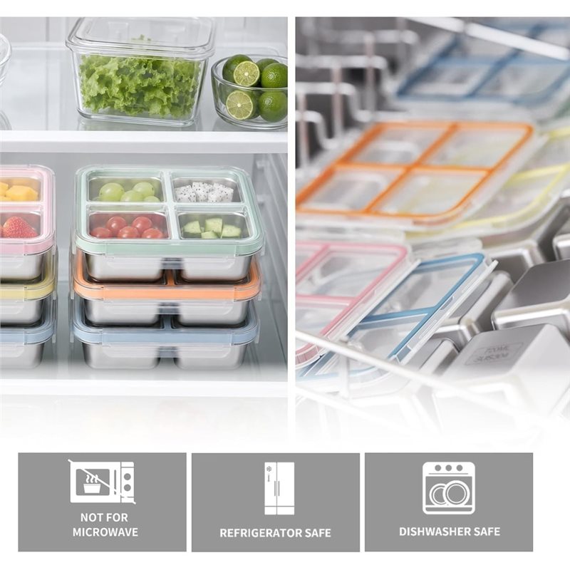 GIGI 4Pack Stainless Steel Sna - Food Snacks Box ulasan dan harga