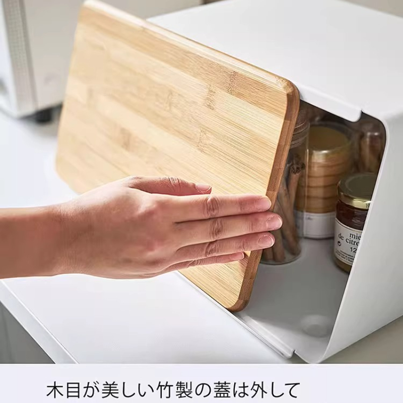 Bamboo Bread Box for Kitchen S - Food Snacks Box ulasan dan harga