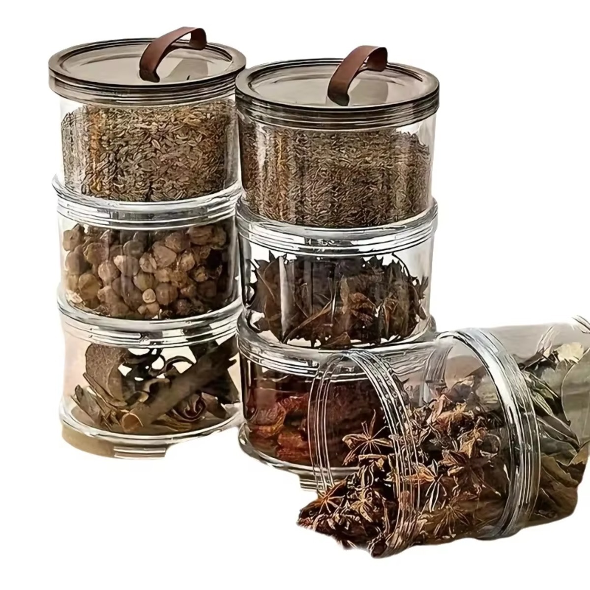 3-Layer Round Handheld Spice B - Food Snacks Box ulasan dan harga