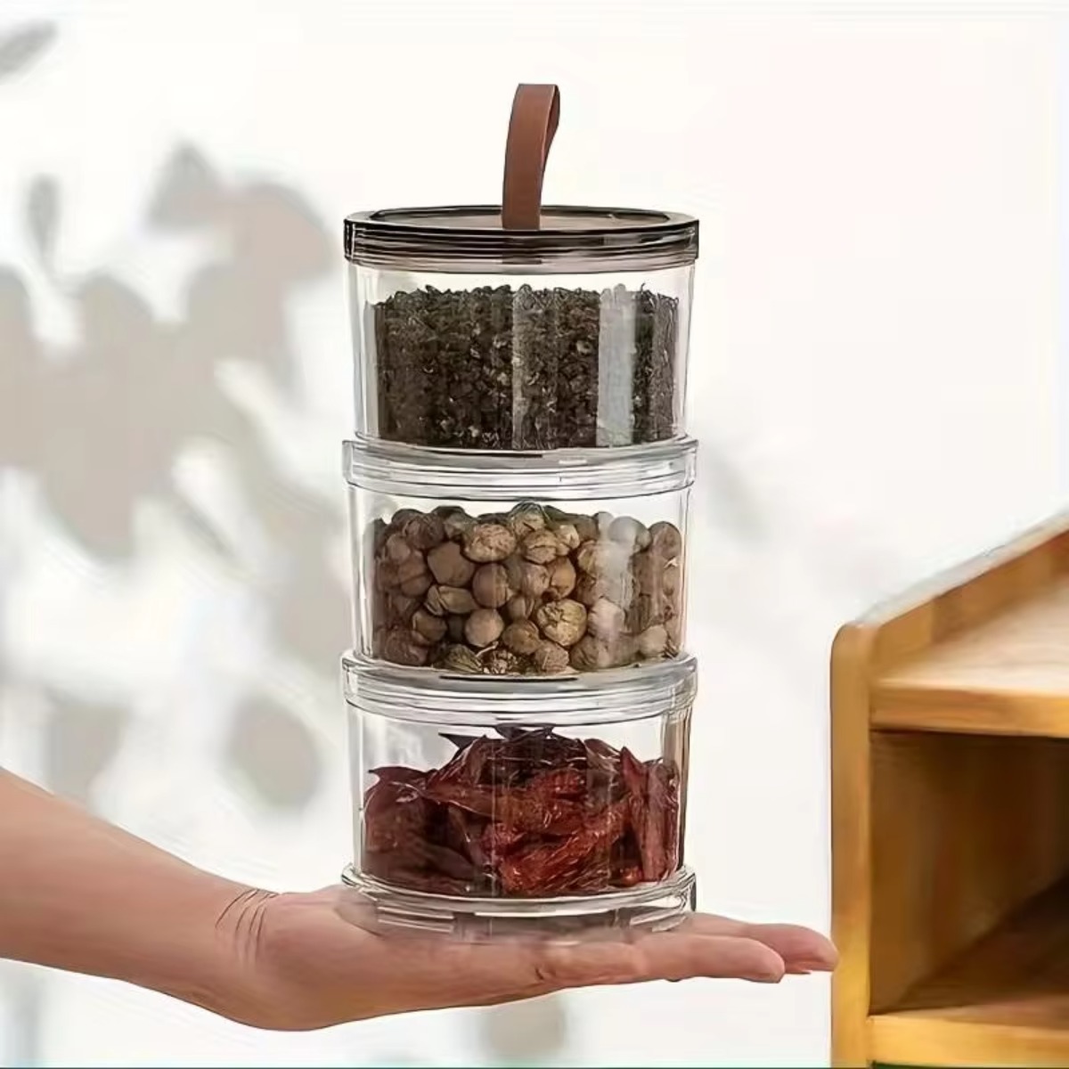 3-Layer Round Handheld Spice B - Food Snacks Box ulasan dan harga