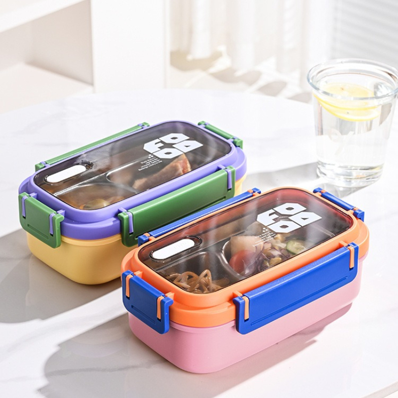 JUSTINLAU 2 Grid Bento Box Sta - Food Snacks Box ulasan dan harga