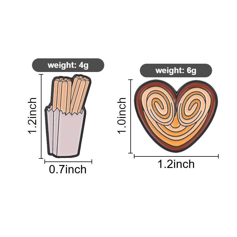 Heart Shaped Spiral Churros Bi - Zinc Food Snacks ulasan dan harga